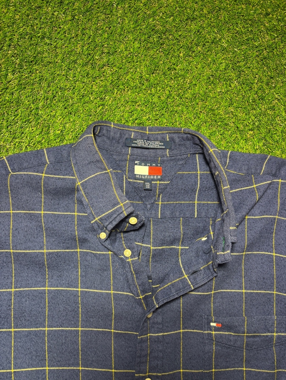 1980s XXL Tommy Hilfiger button up